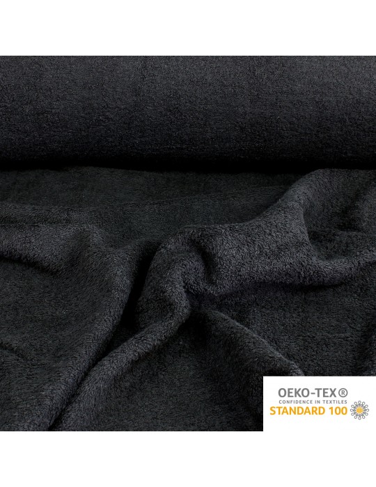 Tissu éponge OEKO-TEX noir
