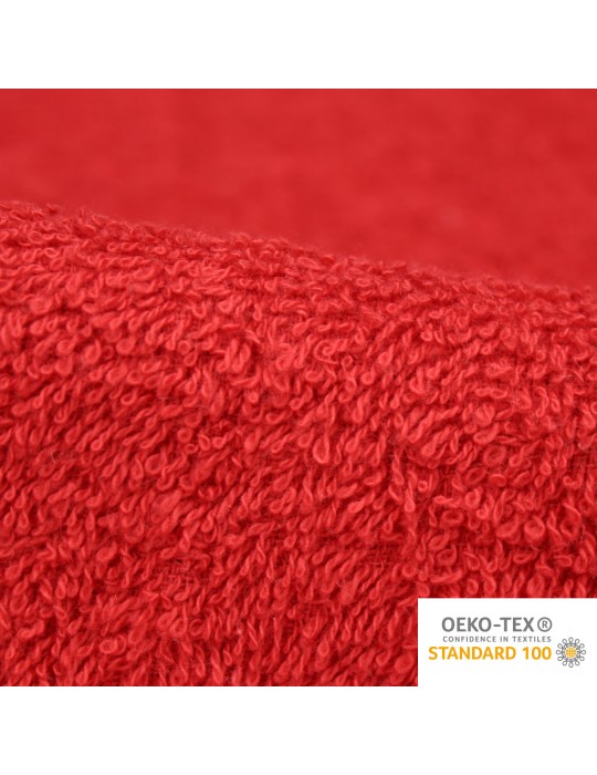 Tissu éponge OEKO-TEX rouge