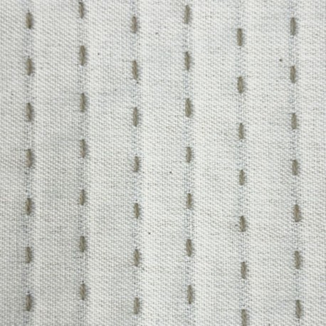 Coupon 3m Tissu Calicot Piqué Ecru 