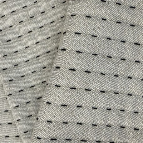 Coupon 3m Tissu Calicot Piqué Coloris Lin 