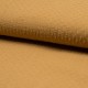 Coupon 3m Tissu Voile Gaufre Plumetis Caramel