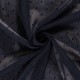 Coupon 3m Tissu Dobby Voile Plumettis Bleu Marine