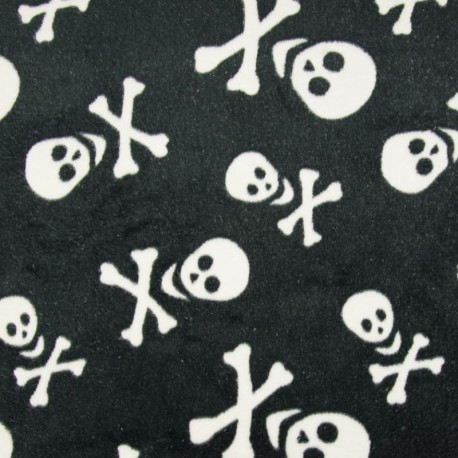 Coupon 3m Tissu Polaire Pirate 