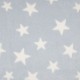 Coupon 3m Tissu Polaire Etoile Bleu blanc 