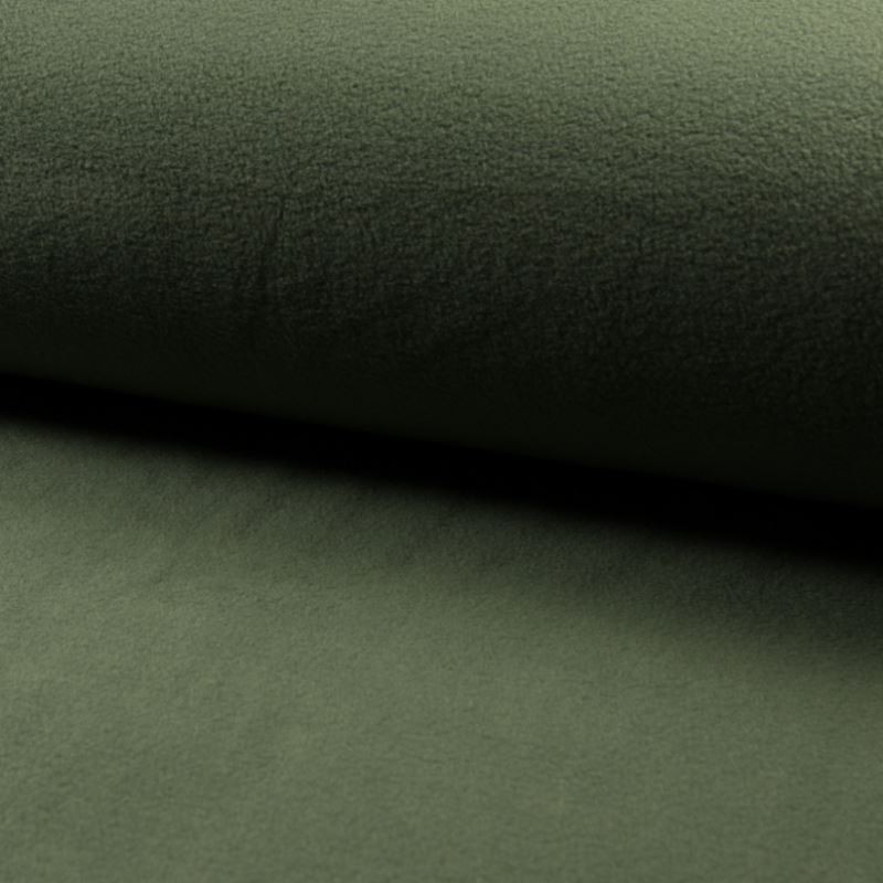 Coupon 3m Tissu Polaire Uni Kaki 