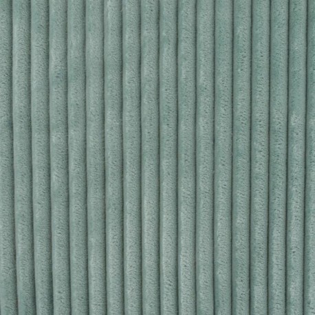 Coupon 3m Tissu Polaire Microfibre Cotelée Menthe