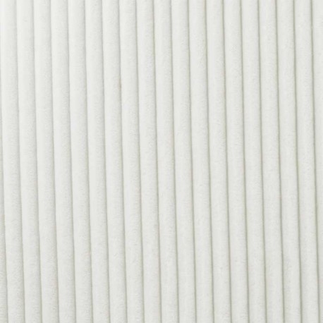 Coupon 3m Tissu Polaire Microfibre Cotelée Ecru 