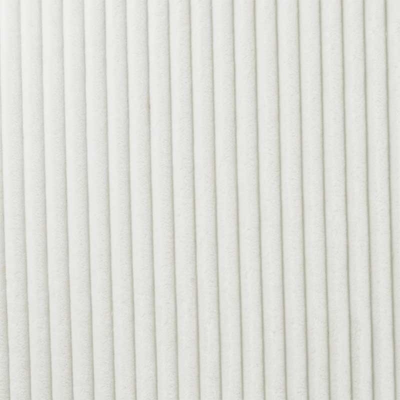 Coupon 3m Tissu Polaire Microfibre Cotelée Ecru 