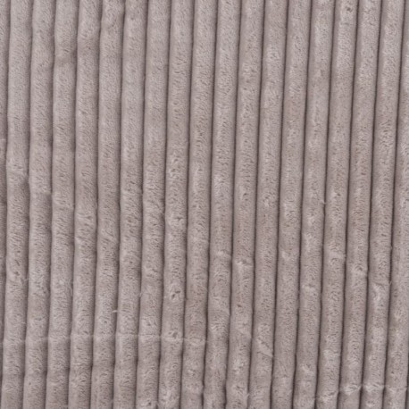 Coupon 3m Tissu Polaire Microfibre Cotelée Sable