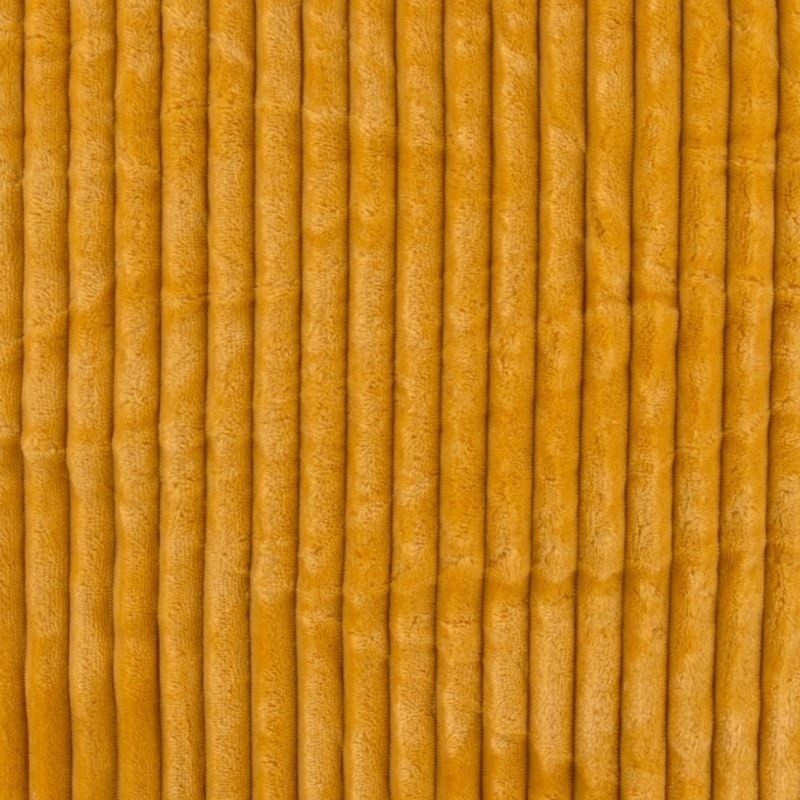 Coupon 3m Tissu Polaire Microfibre Cotelée Ocre