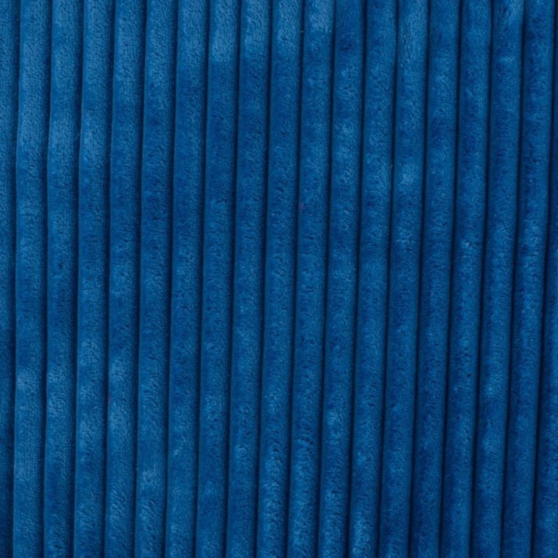 Coupon 3m Tissu Polaire Microfibre Cotelée Petrol 