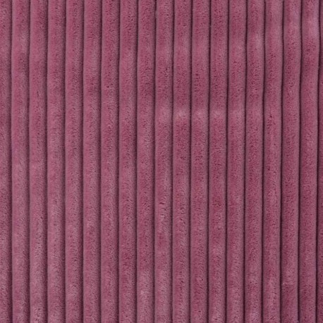 Coupon 3m Tissu Polaire Microfibre Cotelée Vieux Rose