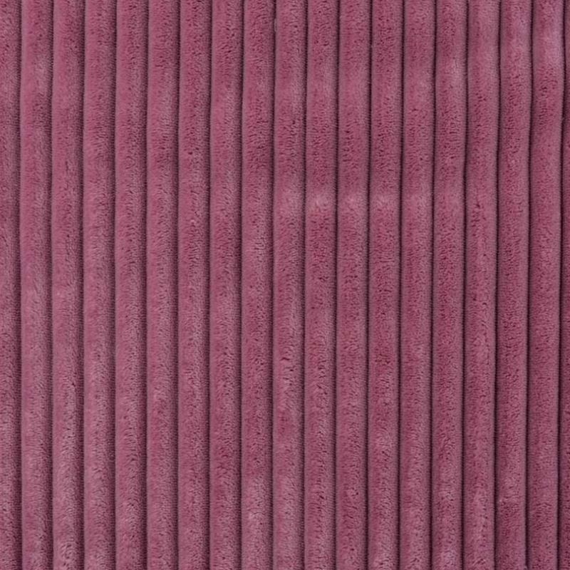 Coupon 3m Tissu Polaire Microfibre Cotelée Vieux Rose
