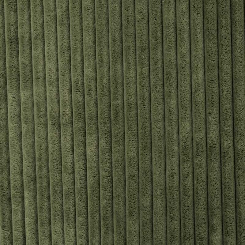 Coupon 3m Tissu Polaire Microfibre Cotelée Vert Army