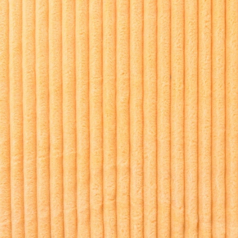 Coupon 3m Tissu Polaire Microfibre Cotelée Jaune