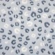 Coupon 3m Tissu Polaire Leopard Bleu 