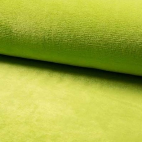 Coupon 3m Tissu Polaire Microfibre Panda Uni Anis 
