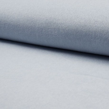 Coupon 3m Tissu Polaire Bio Uni Bleu Chiné