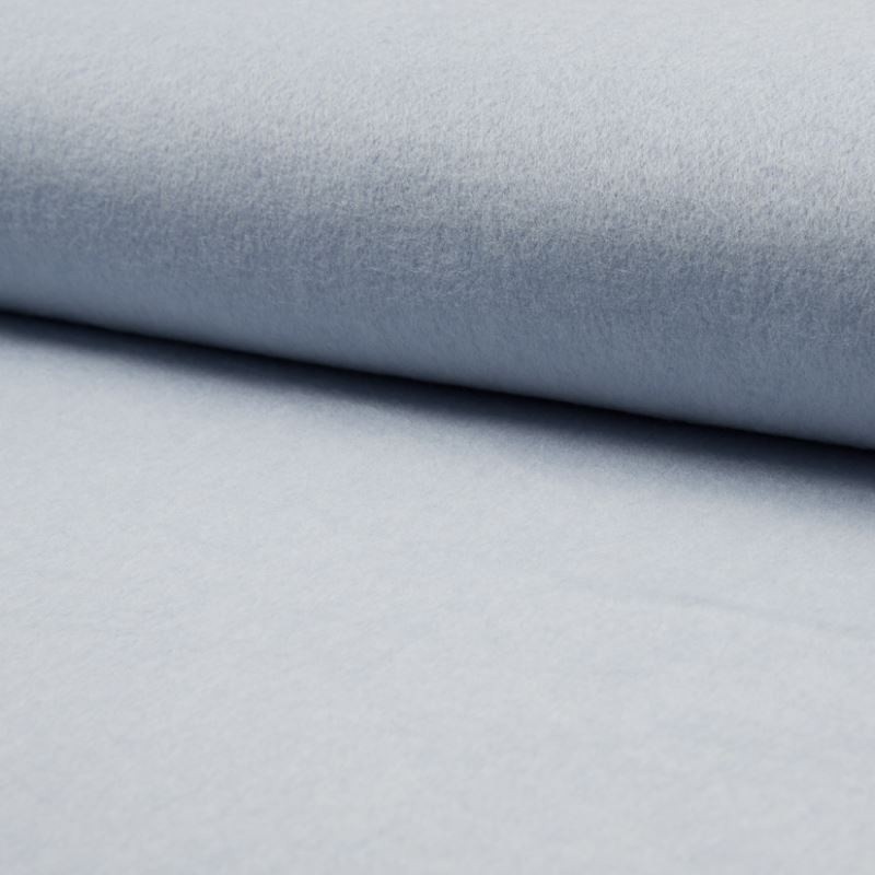 Coupon 3m Tissu Polaire Bio Uni Bleu Chiné
