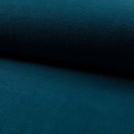 Coupon 3m Tissu Polaire Uni Pétrole