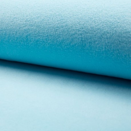 Coupon 3m Tissu Polaire Bleu