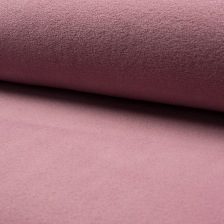 Coupon 3m Tissu Polaire Vieux Rose