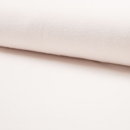 Coupon 3m Tissu Polaire Ecru