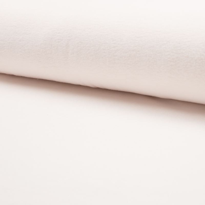 Coupon 3m Tissu Polaire Ecru