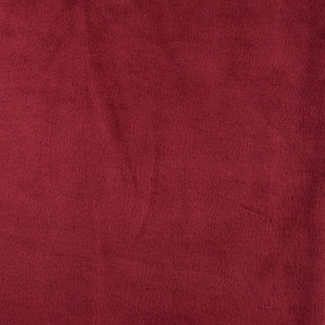 Coupon 3m Tissu Sweat Reversible Uni Bordeaux