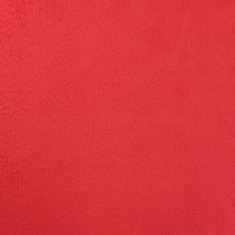 Coupon 3m Tissu Sweat Reversible Uni Rouge