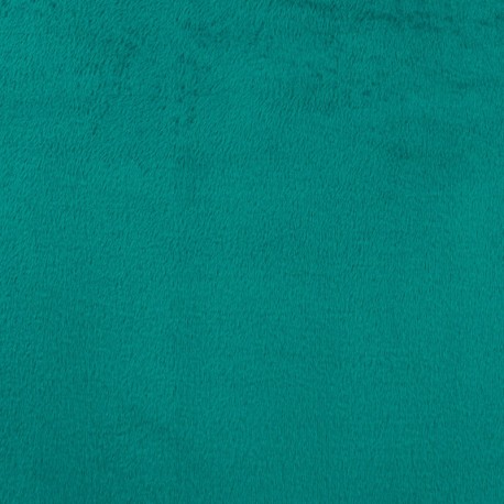 Coupon 3m Tissu Sweat Reversible Uni Vert Bouteille 