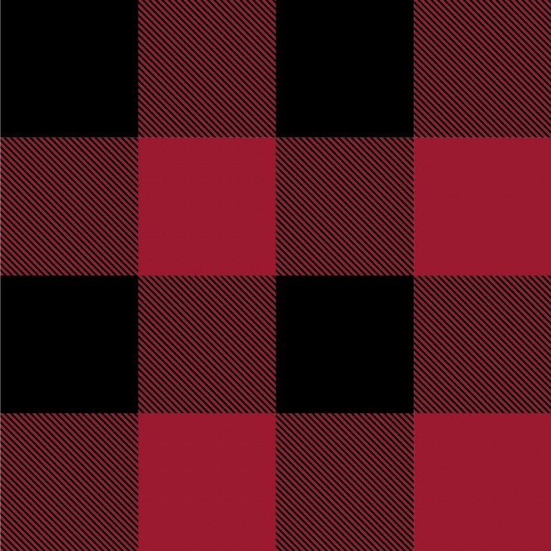 Coupon 3m Tissu Polaire Microfibre Carreaux Rouge 