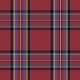 Coupon 3m Tissu Polaire Microfibre Ecossais Rouge