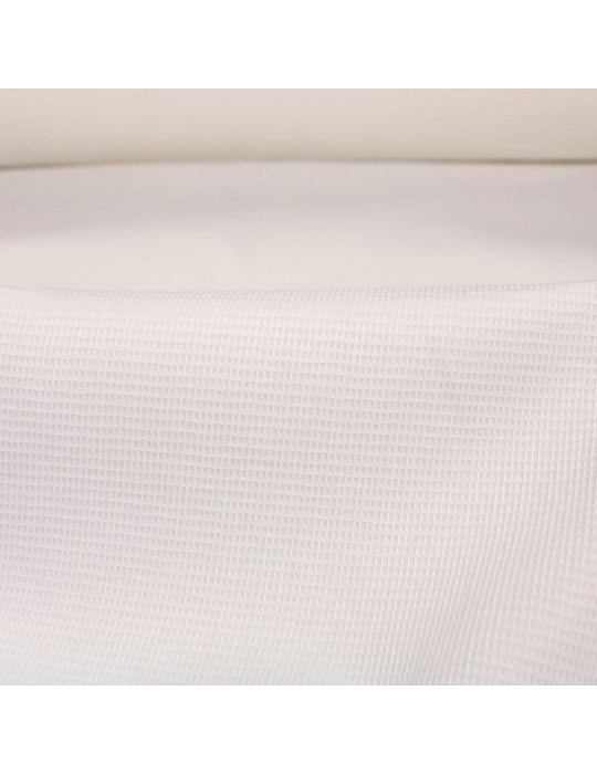 Toile d'ameublement coton blanc 150 cm de large