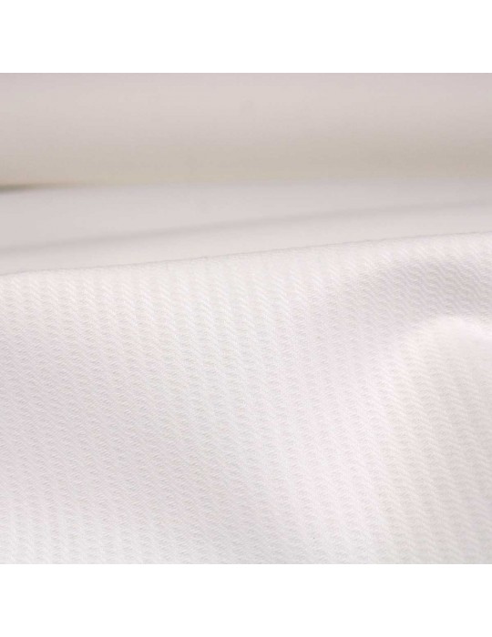 Tissu d'ameublement 100 % coton blanc 150 cm de large