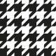 Coupon 3m Tissu Sweat Pied de Poule