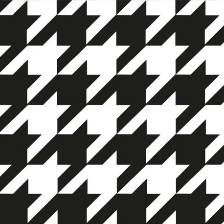Coupon 3m Tissu Sweat Pied de Poule