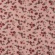 Coupon 3m Tissu Happy Fleece Imprimé Fleurs Poudre 