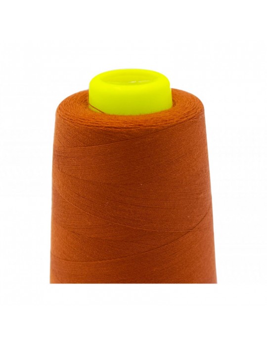 Cône fil à coudre 100 % polyester 3000 yards orange