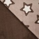 Coupon 3m Tissu Polaire Microfibre Etoile Sable