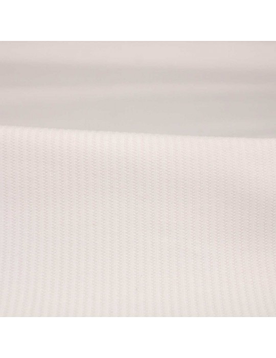 Toile d'ameublement polyester/coton blanc