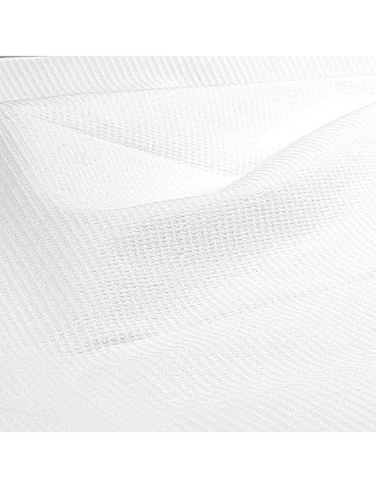 Coupon habillement coton blanc 3 mètres