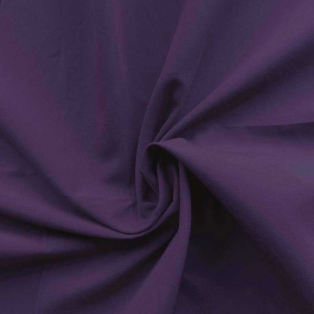 Coupon 3m Tissu Popeline Uni Myrtille 