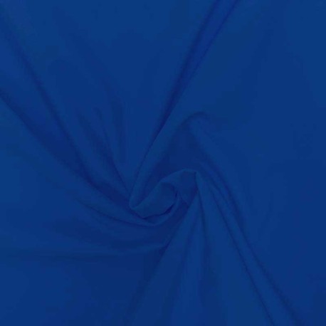 Coupon 3m Tissu Popeline Uni Bleu Royal 