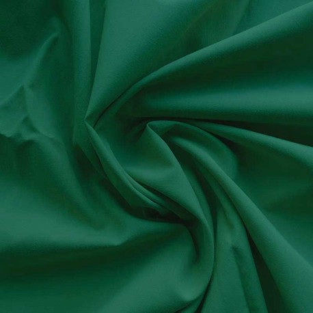 Coupon 3m Tissu Popeline Uni Vert 