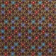 Coupon 3m Tissu Popeline Imprimé Etoile Aubergine 