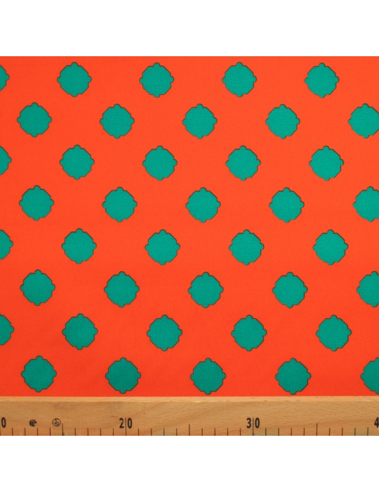 Tissu d'habillement polyester orange
