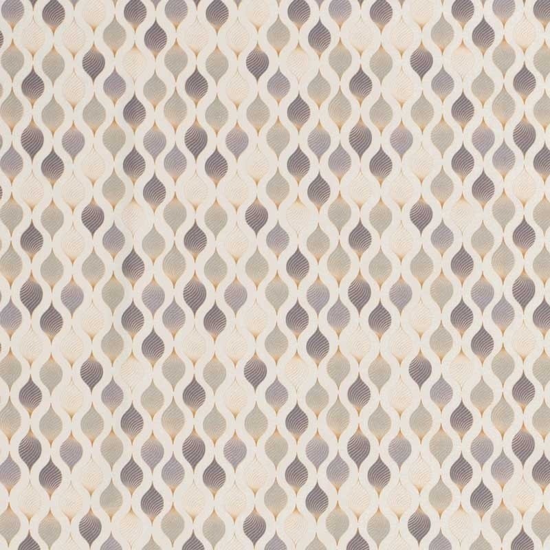Coupon 3m Tissu Popeline Imprimé Ornement Beige