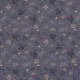 Coupon 3m Tissu Popeline Imprimé Feuille Gris 