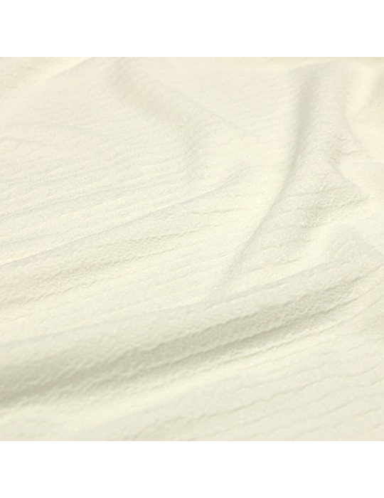 Coupon habillement polyester/élasthanne 300 cm blanc